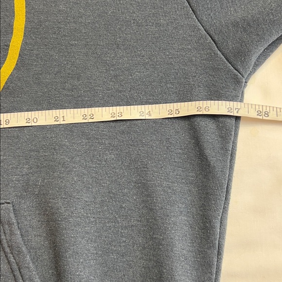 AVIATOR MEN’S NATION RELAXED PULLOVER CHARCOAL HOODIE SZ L - Picture 10 of 13